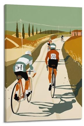 Vintage-Sportposter, Rennrad-Poster, dekoratives Gemälde, Leinwand, Wandposter und Kunstdruck, modernes Familienschlafzimmer, Dekoration, Poster, 40 x 60 cm