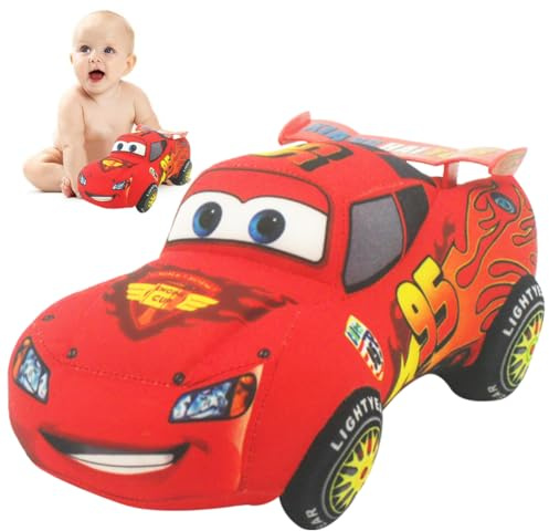 FCXVXCL Cars Plüsch Spielzeug, Kuscheltier Lightning Plüschtiere, Action Figur Plüsch, Niedliche Cartoon Charaktere Plüsch Spielzeug, for Game Lovers Kids and Fans Friends Gifts.