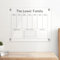 Pahdecor Calendrier mural horizontal en acrylique transparent, calendrier familial personnalisé, tableau mural personnalisé, planificateur mensuel et hebdomadaire pour la maison, le bureau, la salle