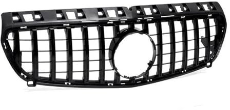 Haubengitter Auto Front Stoßstange Gitter Haube Mesh Auto Zubehör Für Benz KLASSE A W176 2013 2014 2015 A180 A200 A250 Racing-Kühlergrill(Schwarz)