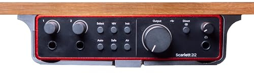 Tischhalterung für Focusrite Scarlett 2i2 4th Gen Audio Interface, Desk Mount, Untertischhalterung,