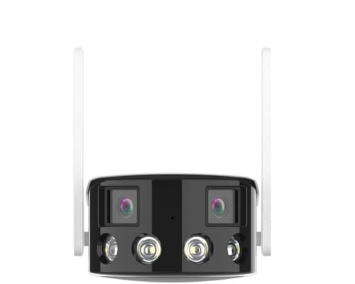 4MP 2K HD Kamera Panorama Großbildüberwachung Dual Vision Splicing Ultraweitwinkel 180° Vollfarbkamera EU-Stecker