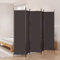 Myheimly Paravent,Raumtrenner Raumteiler Trennwand Umkleide Sichtschutz Spanische Wand Wohnzimmer Schlafzimmer,Stoff ParaventBraun,250 x 200 cm