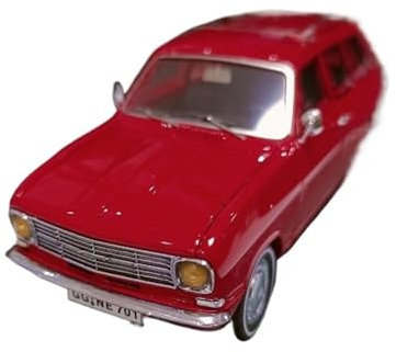 BMAONZ Miniatur Motorfahrzeug-Modelle 1/43 für Opel Kadett B Caravan 1971 Rot Simulation Tourenwagen Modell Metall Auto Modelle Fertigmodell