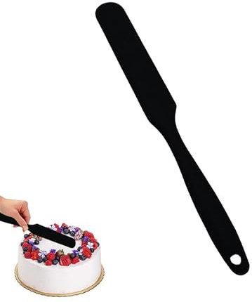 Small Silicone Spatula,Telescopic Narrow Silicone Scraper Black,for Kitchens Use Pet Canned Food Jar Palette Baking Cake Scrapers Buttercream Smoother Foods Bottles Kitchen Utensils Cooking Mixing