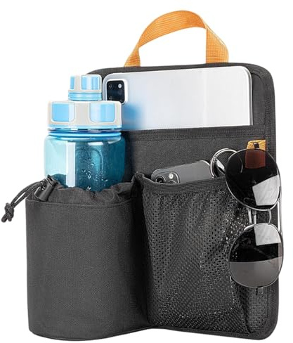 Hlagmix Getränkehalter für Strandkorb – Stuhl-Armlehne, Getränkehalter, tragbarer Organizer für drinnen und draußen, Telefon, Buch, Sonnenbrille, Rucksackreisen