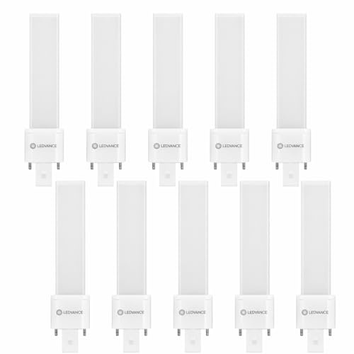 LEDVANCE 10x DULUX LED S9, G23 Sockel, 4W, 550 Lumen, 4000K Neutralweiß, Mattiert, 220-240V, Energieeffizient, Kompaktleuchtstofflampe, 10er SPARPACK