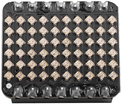 Cenei RGB-MATRIX-Soldered XIAO-6x10-RGB-Matrix WS2812B RGB LED Matrix Panel Programmable Pixel Display for -XIAO, DIY Lighting Projects