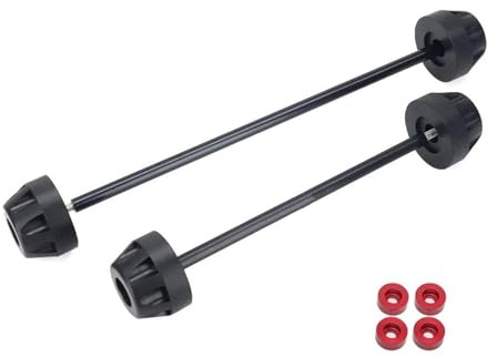 Protezione Perno Ruota Forcella Anteriore Posteriore Moto Per DUCATI V2 2025 Per Panigale Per Streetfighter Per Multistrada V2S Slider telaio(F-R Red)