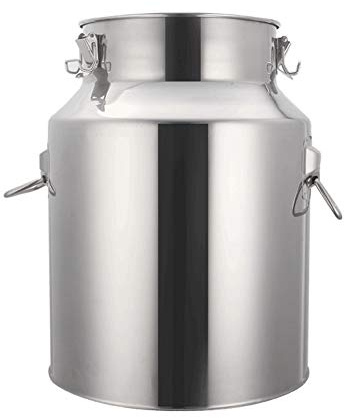 Générique Fût de Fermentation en Acier Inoxydable 201 de 58 L avec Joint en Silicone - Bidon de Stockage Durable pour vin, Lait et thé, pour la Maison et Le Restaurant