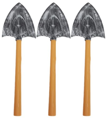 HOODANCOS Set de 3 Pelles et Pioches en Mousse pour Halloween, Accessoires de Scène pour Cosplay, Spectacles et Fêtes Déguisées