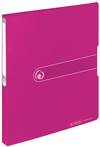 Herlitz 11205747 Ringbuch A4 (PP, 2-Ring-Kombi-Mechanik, 2,7 cm Rücken, 16 mm Füllhöhe) opak beere