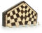 ChessEbook Schachspiel für 3 Personen 54 x 47 cm - Hochwertiges Schachbrett aus Holz - Handarbeit - Chess Board Set - Klappbar – Spiel Set mit Schachfiguren - Brettspiel – Denkspiel