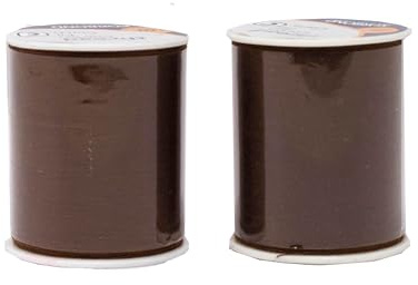 Korbond 320m Sewing Thread –2 x 160m Spools - Brown Polyester – Hand and Machine Sewing