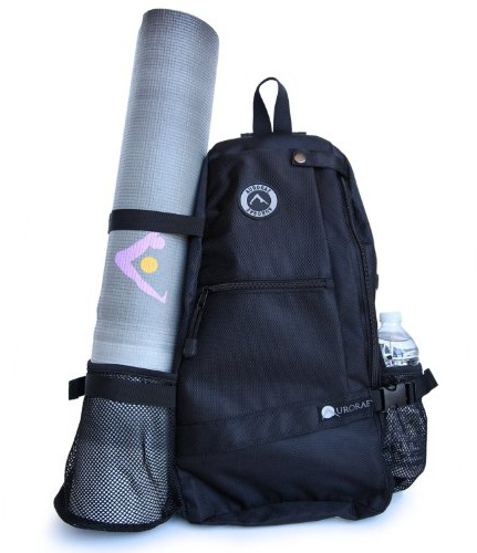 AURORAE Yoga Mat Bag. Multi Purpose Cross-Body Sling Back Pack. Mat Sold Separately.