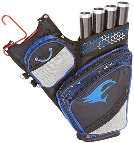 Elevation Adrenalin Quiver, Black/Blue, 4-Tube, Right Hand