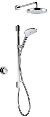 Mira Mode Dual Digital Shower Rear Fed High Pressure/Combi Boiler 1.1874.005 - White/Chrome