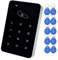 LIBO 125KHz RFID Keypad Access Control System Digital Keyboard, Single Door Use, Support 1000 Users, Including 10pcs TK4100 EM ID Keyfobs