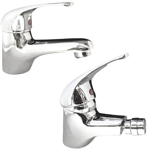 BAGNOCLIC Ensemble Complet de robinets pour Salle de Bain, lavabo et Bidet