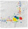 Mank GmbH Servietten aus Tissue 33 x 33 cm 1/4 Falz Dinner Serviette, hochwertige Einmal Serviette 100 Stück Party Papierserviette Karneval Fasching Geburtstag Ballons Konfetti