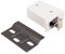 Hardware Solutions - Nylon Cabinet Brackets with Mounting Plates for Hanging Kitchen Cabinets - Pack 10 - White and Zinc Plated Finish