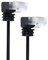 CY RJ45 UTP Câble réseau Ethernet, LAN, coudé, compatible avec Cat6, Cat6a, pour routeur d'ordinateur portable, TV-Box, ultra slim, 25 cm