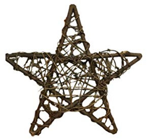 Holibanna Hochzeitsdekoration 40Cm Rattan Dekoration Stern für H? Grapevine ?nze Reben Zweig DIY Front Tür Wand H? Party Dekore Zweigkr?nze Tischdekorationen