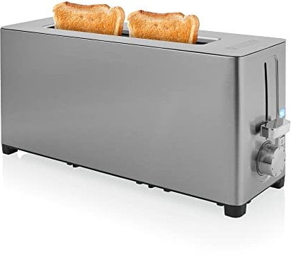 Princess 142401 Tostadora de acero con ranura larga - 7 niveles - 1050 W