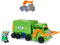 PAW PATROL 6065318 Big Pups Rocky Transforming Toy Truck mit Sammel-Actionfigur, Kinderspielzeug für Kinder ab 3 Jahren, 1 Big Rig Fahrzeug, 1 Rocky Figur, 1 Mini Rettungsfahrzeug