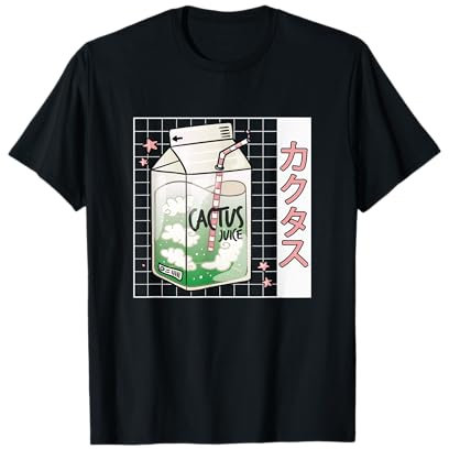 Vintage Kawaii Juice Box Cactus Juice Lover T-Shirt