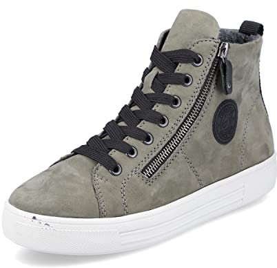 Remonte Damen Stiefeletten, Grau, kurze Stiefeletten für Damen, Grün 54, 39 EU