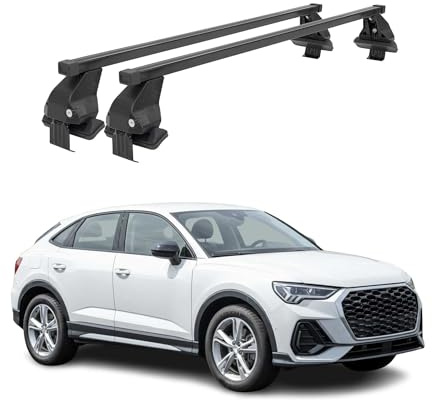 Menabo Dachträger Querträger für Audi Q3 Sportback 2019-2025 Schwarz