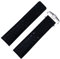 GANYUU 20 mm, 22 mm, 24 mm, echtes mattiertes Lederarmband für Tag-Armband für HEUER Carrera AquarACER Monaco F1 Uhrenarmband Schnalle (Farbe: Schwarz Silber Schnalle, Größe: 24 mm)