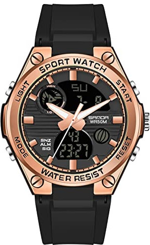 rorios Damen Uhren Digital Wasserdicht Armbanduhren Quarz Sportuhr Militär Uhren mit Alarm Timer Elektronische Multifunktions Uhr für Damen