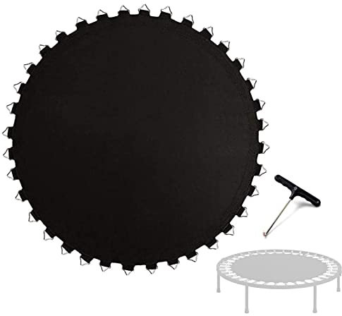 DASJD Trampolin Sprungtuch ø 305 cm 54/56/60/64 öSen, Ersatzteile Trampolin Springmatte, Trampolinmatte fur Kinder, Incl. Trampolin Spanner,10ft/56 Buckles
