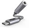 MMOBIEL Adaptateur de Prise Casque USB-C à 3, 5mm TRRS – 32Bit/384Khz – USB-C vers AUX Câble Adaptateur Compatible avec Samsung Galaxy S25 S24 S23, iPad, MacBook, iPhone 16 15, Plus – Aluminium