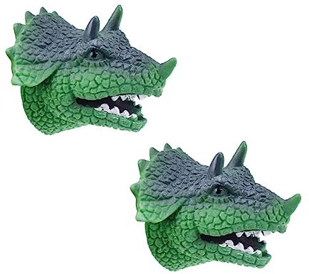 ibasenice 2st Geschichte Erzählende Marionette Rollenspiel Handpuppe Handpuppenspiel Für Kinder Dinosaurier-handpuppe Cosplay-handpuppe Geschichtenzeitpuppen Eltern-Kind Tier Fingerpuppe