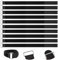 Fascette Velcr Riutilizzabili (10 Pcs), Fascette Riutilizzabili,50cm X 2cm - Regolabili, Resistenti - Cinghie in Nylon - Nero - Ideali Per Gestione Cavi E Fissaggio Oggetti