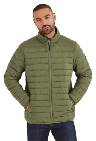 TOG24 Gibson Mens Quilted Lightweight Puffer Jacket, Padded Hiking Casual | Polyester, Coat, Windproof, Insulated, Recycled fabric, Pockets, Full-length zip, Ribbed cuffs, Elasticated, Walking, Camping