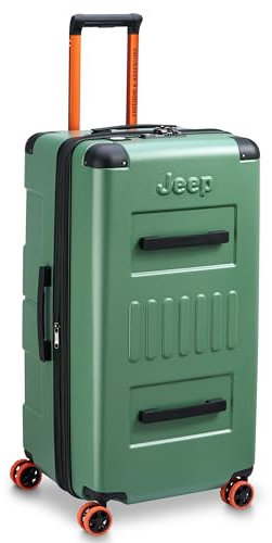 Jeep - JH002B - Hartschalenkoffer 80 cm x 41 cm x 37 cm - 121 L - Ulmengrün