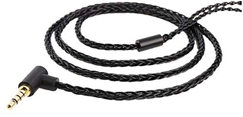 Girftu Kopfhörer Ersatz Kabel,MMCX Kopfhörer und Kopfhörer Ersatzkabel Sauerstofffreies Kupfer Upgrade 5N OFC Kopfhörer Draht 8-Stränge 3,5 mm Stecker mit Mikrofon (MMCX)