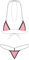 TiaoBug Femme Micro Bikini Sexy 2 Pièces Ensembles Tanga Bikini Laçage Bikini Bresilien Set Bra Top Triangle et Thong Ficelle Monokini Mankini Sexy Erotique Beachwear Rose Taille Unique