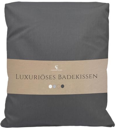 Coussin Baignoire Adulte, épais et Confortable, pour Le Soutien de la tête, du Cou et du Dos. Coussin de Baignoire Lavable, séchage Rapide, idéal pour Bain Relaxant à la Maison - Gris Foncé