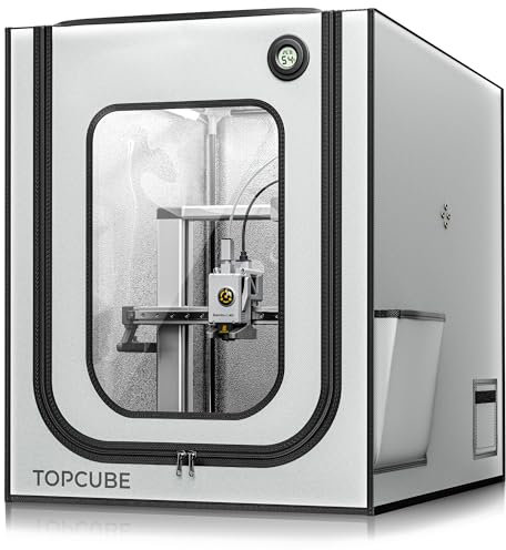 3D Drucker Gehäuse für Bambu Lab A1, 3D Drucker Abdeckung mit LED Licht, TOPCUBE Konstante Temperatur 3D Pinter Enclosure 550 * 600 * 670 mm