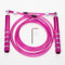 Corde à sauter, corde à sauter de vitesse pour l'exercice de remise en forme, corde à sauter réglable pour adultes pour hommes, femmes, enfants, filles (Rose)