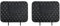 Bqieai 2PCS Auto PU Leder Sitz Rückenlehnen Anti Kick Pad, für Golf 5 6 7 8 GTE GTI GTD Vordersitz Wasserdicht Antifouling Schützen Innere Zubehö,C/Black Short style-2PCS