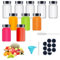 10 Pcs Reusable Glass Shot Bottles (2oz/60ml) - Leakproof & Dishwasher Safe Empty Mini Ginger Bottles, Juice Drinking Glasses with Secure Lids - Portable Travel Shots for Camping, Parties, Bar, Gifts