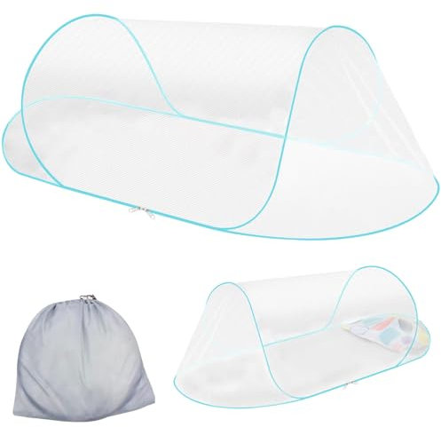 Neues Schnell Faltbares Moskitonetz,Moskitonetz Pop Up,Faltbares Mückennetz,Tragbares Campingzelt für Bett Outdoor Campin Bequem, Schnell und Tragbar