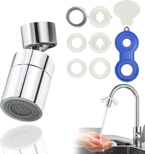 DGHOME Kitchen Tap Spray Head, 360° Swivel Spout FM22/M24 Kitchen Sink Tap, Tap Faucet Attachment Spray,with Nozzle Aerator Attachment