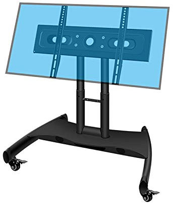 CAFIEDR TV-Ständer TV-Wandhalterung Roll-/Mobiler TV-Wagen mit Rädern, für 40-86 Zoll LED-Plasma-Flachbildfernseher bis 170 Pfund, kann um 360 ° gedreht Werden